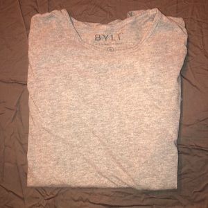 BYLT Grey Drop Cut T-shirt